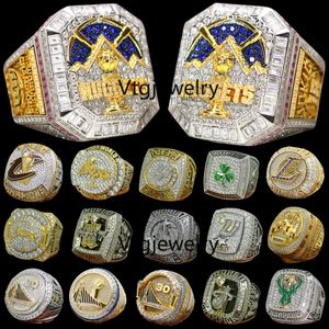 Luxe World Basketball Championship Ring Designer 14K Gold 2023 Nuggets JOKIC Champions Ringen voor heren Dames Star Diamond Sport Sieraden