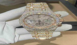 Luxury-bracelet montre VVS1 Men039s Watch Diamond High End Jewelry Custom Gia Natural Diamond pour Watch7Wisldhp3353823