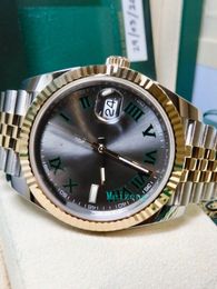 Luxe polshorloge GLOEDNIEUWE automatische herenhorloges 41 Wimbledon 99% LNIB Volledige schakels (nooit op maat gemaakt)! ref.: 126333