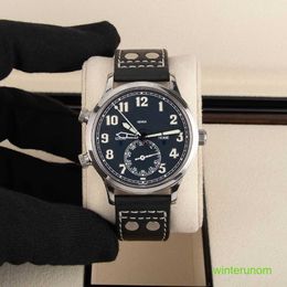 Luxe polshorloge Pateksphilipes 5524G-001 herenhorloges automatisch mechanisch horloge piloot reistijd 18K WG blauwe wijzerplaat 42 mm