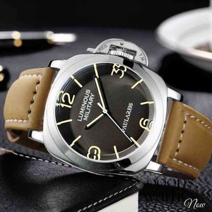 Relojes impermeables de lujo Wallwatch Diseñador Diseñador Strapa automática de cuero mecánico de hombres Ratio de esfera luminosa impermeable para hombres Weng