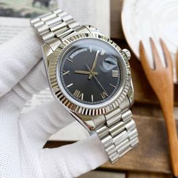 Luxe Horloges Mode Klassieke Waterdichte Mannen Zie Kalender Sanda Week 41 mm Auto Date Roestvrij staal Vrije tijd Zakelijke Automatische Machine Armband