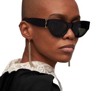 Gafas de sol de lujo Ysly para mujeres Y sl gafas ojo de gato gafas de sol diseñador hombres anteojos espejo luneta tonos de gran tamaño para mujer marco 64RL #