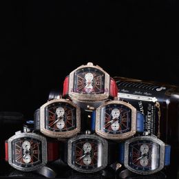 Luxe zhimo cuir décontracté diamant montre luxe analogique quartz cristal watch fashion occasionnel dames watch16 267s