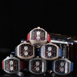 Luxe zhimo cuir décontracté diamant montre luxe analogique quartz cristal watch fashion occasionnel dames watch16 285a