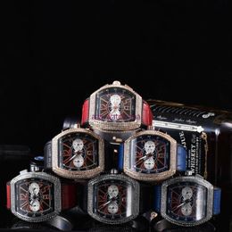Luxe ZHIMO cuir décontracté diamant montre de luxe analogique Quartz cristal montre mode décontracté dames Watch16259c