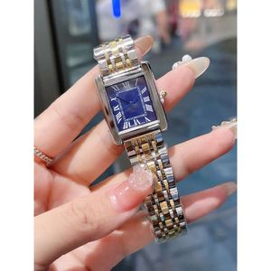 luxedesignerhorloge Dameshorloge Vierkante tankhorloges Diamanten horloges Premium quartz uurwerk Roestvrij stalen armband Saffierglas Waterdicht