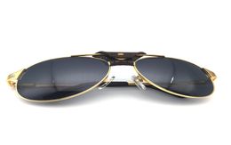 Luxuryretro Pilot Sunglasses Men Carter bril Santos Shades Women Mode bril Zonnebril retro -bril Kerstmis 554711730