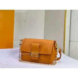 Luxurys Lady Luxurys 2024 Printemps Summer Designer épaule Dauphine Womens Sac Crossbodybag Hands Real Leather Orange Handbags 25050 Fashion Purse 3A High Quality