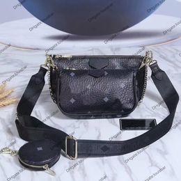 luxe 3pcs Designer mcly Tas VisetosS Dames Portemonnee Multi Pochette Cross Body Luxe Merk Dame Handtas Clutch mode m mcm1688 Messenger Tote mcmly hoge kwaliteit