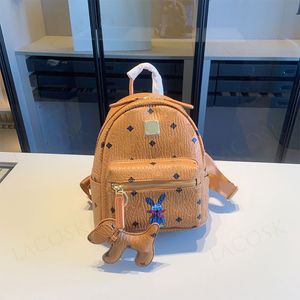 Mochilas de lujo para hombres, mujeres, bolsos escolares, diseño de cuero genuino, bolso de viaje, bolso familiar, mochila con accesorios para perros