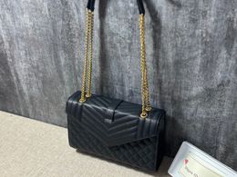 sac de luxe sacs à main d'embrayage de concepteur sacs postier sacs de caviar en cuir véritable portefeuille sur chaîne sac à main mode dame épaule femmes sac à main