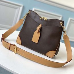 Sacs de luxe Designer Sac en cuir véritable Femmes Odeon PM MM Polyvalence Vintage Bandbody Double Zip Pochette Sacs à bandoulière