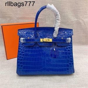 Luxurys Bk Véritable sac à main en cuir complet pour sacs à bandoulière à motif crocodile