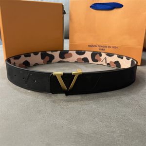 Luxurys merk damesontwerper luipaard riemen klassieke lederen riem heren letters buckle taillebands ceintures cinturas 3,8 cm breedte 2304126BF