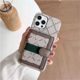 Marcas de lujo Cajas de teléfono Cross-Body para mujer para hombre Diseñadores de moda Cubierta de teléfono con cordón para iPhone 15 14 15Pro 14Pro 14Plus 13 12 11 Pro Promax Galaxy S23 S22 S21