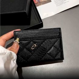 Luxurys Card Holder High Edition veelzijdige klassieke nieuwe stijl Caviar Embroidery Card Set met Fashion Wallets Purse 230815