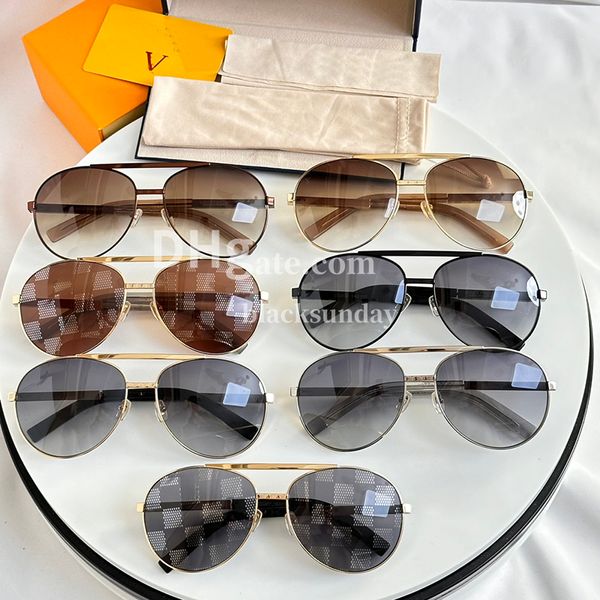 Luxurys Classic Lens Hombres y mujeres Gafas de sol Lady Summer Style Gafas de sol Mujer Famoso UV400 con caja