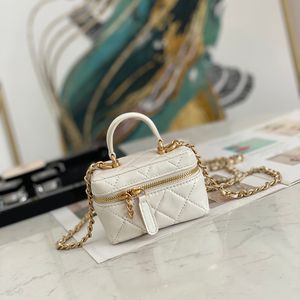 Sac cosmétique de luxe sac à bandoulière design sac à main sac à chaîne en cuir véritable sac à bandoulière haute imitation avec boîte ZC372