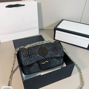 Sac à bandoulière Luxurys CF Classic Brand Chain Bag Water Diamond Bag Sac à dos design CF Flip Pack Mini sac Luxurys Sac à bandoulière Sac à main Sacs de créateurs de haute qualité