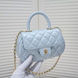 Sac de designer de luxe Sacs à main Femmes Sac à main Chaîne d'embrayage Sac à rabat Petit sac à main Totes Check Thread Sacs à main Classique Voyage Bandoulière Sac à bandoulière Cuir Rose Bleu