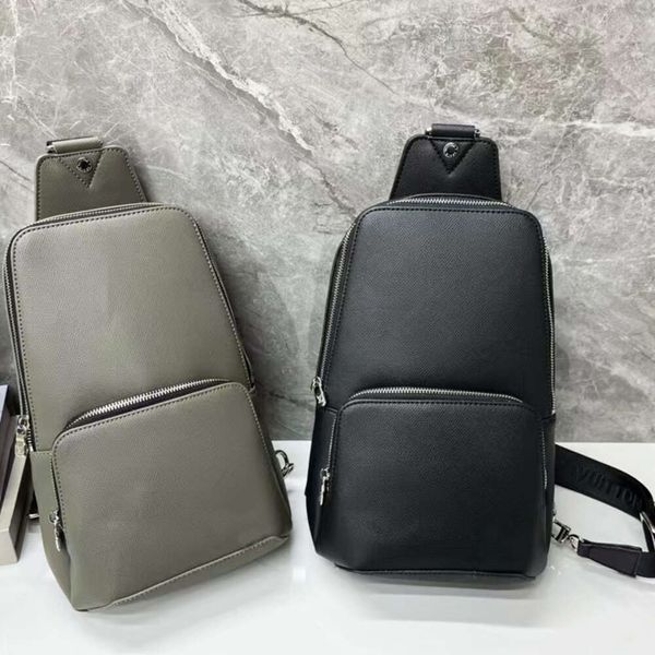 Bolsos de diseñador de lujo Avenue Sling Bolso de cuero Hombres Bolso de diseñador Bolsas de asas Bolsos de calidad superior Correa de nailon ajustable de alta calidad NO46