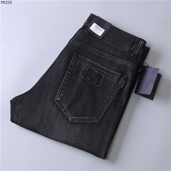 Luxe Designer Sacs Hommes Jeans Mince Conception Denim Élasticité Vintage Pantalon De Mode Pantalon Slim Affaires Casual Top qualité Pantalon 290H