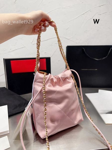 Lujos Bolsas de diseñador Mujeres Bolsas de hombro Cuero genuino Astilla Cadena de oro Damas Compras Bolsa de cordón Moda Bolsa de crossbody Clásico Monedero Casual Carteras