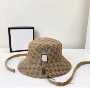 Chapeaux de seau de créateur de luxe Lacet Up Sports Bucket Hat Unisexe Lettre complète Chapeaux de pêcheur