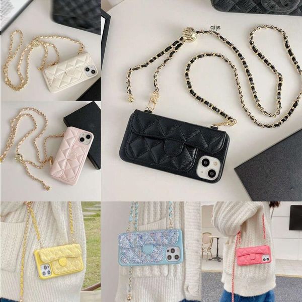 Diseñador de lujos CC Marca Mini Cadenas lindas Bolsa de mujer Cuero Bolsos de alta calidad Monedero Hombro Funda para teléfono celular Maquillaje Compras Incluso Djft