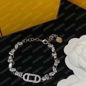 Luxurys Designer oorbel armbanden kettingen sets vrouwen hanger letter f ketens sieraden mannen sliver diamant armband noppen ketting 2303301bf