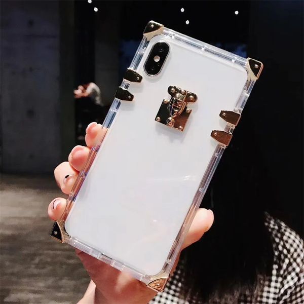 Luxurys Designer Internet Celebrity Telephip Cajones para iPhone 13 13Pro 13Promax 11 12 Phonecases transparentes X XS XR XMAX Fashion Tendencia