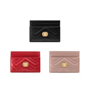 Luxurys Designer Luxury Card Holder Key Coin Purses Portefeuilles Cuir véritable Marmont G Purses Fashion classic Womens Mens Purses Credit Metal logo Mini Wallet Sacs Sac