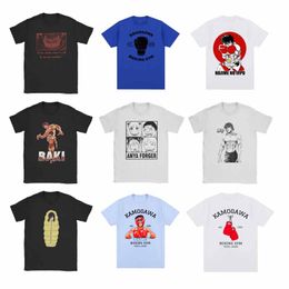 Luxurys Designer Men's T-shirts anime hajime no ippo kamogawa boxing gym t-shirt hommes femmes makunouchi takamura kgb t-shirts graphiques vêtements harajuku streetwear