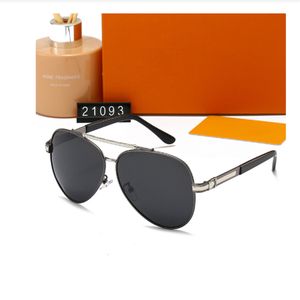 Luxurys Designer Mannen vrouwen Zonnebril Adumbral UV400 Brillen Klassieke Merk brillen mannelijke Zonnebril Metalen Frame hoge Kwaliteit Sunglass21093