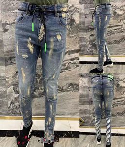 Luxurys Designer Mens Design Jeans Slimleg Jeans Vintage Style Fashion Mens Slim Motorcycle Biker Causal Mens Hip Hop Pantalon Taille 7441527