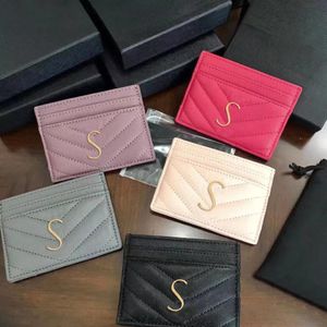 Luxurys Designer Mini Key Wallets Coin Portemonches kaarthouder bankkaarten Men Wallet Metal Logo echt lederen mode luxe dames0604002222