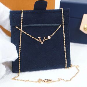 Luxe designer ketting voor dames en heren Metselwerk kettingen met letters Mode-sieraden Accessoires Vriendin Cadeau Gepersonaliseerd goed