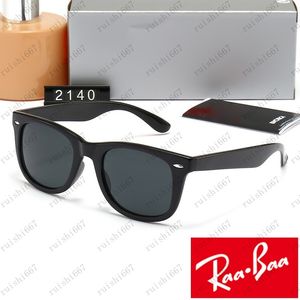 Luxe verboden Designer Heren dames Zonnebril gepolariseerd Adumbral UV400 Brillen Klassieke merkbrillen 2140 mannelijke zonnebril stralen Metalen frame raybans met doos