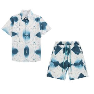 Luxurys Designer Shirts Mens Mens Fashion Geometric Imprimement Bowling Shirt Hawaii Floral Casual Shirts Men Slim Fit Classe à manches M-3XL