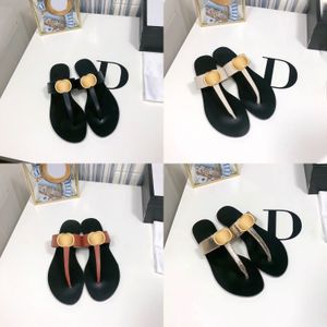 11 kleuren Nieuwe Mule Slippers loafer 10a kwaliteit Dames luxe Heren Leer plat Strandglijbaan Designer Slipper string sandalen mans Casual Schoen Zomer Sliders meisje cadeau