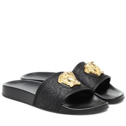 Designer pantoffels modieuze klassieke sandalen heren- en damessandalen metalen pantoffels zomer casual strandschoenen