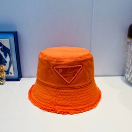 Luxurys Designer Tassels Emmer Hat Printing Classic Embroidery Women Man Sunscreen Classic Gedrukte Street Style Fisherman Hats Flat Wide Brim Casual Foldable