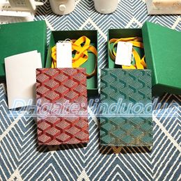 Monedero de diseñador de lujo para pasaporte Mini monedero de cuero genuino con caja Titulares de tarjetas para hombres y mujeres Monedero de calidad superior Monedero para llaves Bolsillo Ranura interior