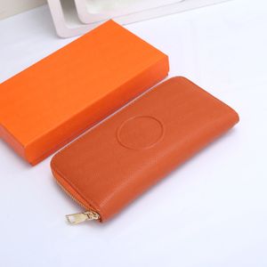 Luxurys Designer Wallets Groothandel Lady Purse Korte Wallet Cards Houders Originele doos vrouwen met doostas klassiek oranje gratis verzending