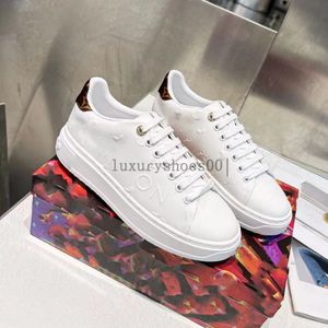 Luxurys Designer Women Men schoen Italië Time Out Sneaker Low Top Casual Shoes Rubber Outsole Gedrukte kalf Leather Classic Trainers 5.17 01