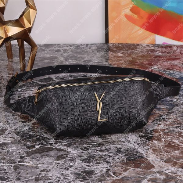 Luxurys Designer Womens Caviar Waist Bag Mens Classic Chest Bags Genuine Leather Shoulder Bags Letters Buckle Designers Fanny Pack