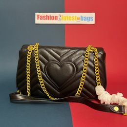 Mode Marmont FEMMES luxes Designers Sacs en cuir véritable Chaîne de sacs à main Messager cosmétique Shopping sac à bandoulière Fourre-tout dame portefeuille sac à main ags Sac à bandoulière