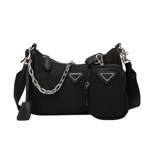 Luxe Ontwerpers 3in1 Nylon Hobo Tassen Portemonnees Handtassen voor Vrouwen Munt Portefeuilles 3in1 Crossbody Schoudertas met Mini Zakjes