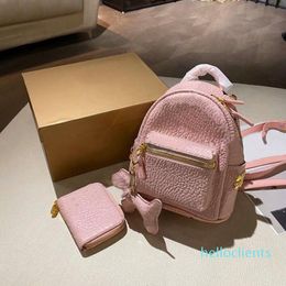 Diseñadores de lujo Mochilas Estilo Monedero Moda Mujer Carta Dama Bolso compuesto Mochila Unisex Mini Satchels Bolsas con caja